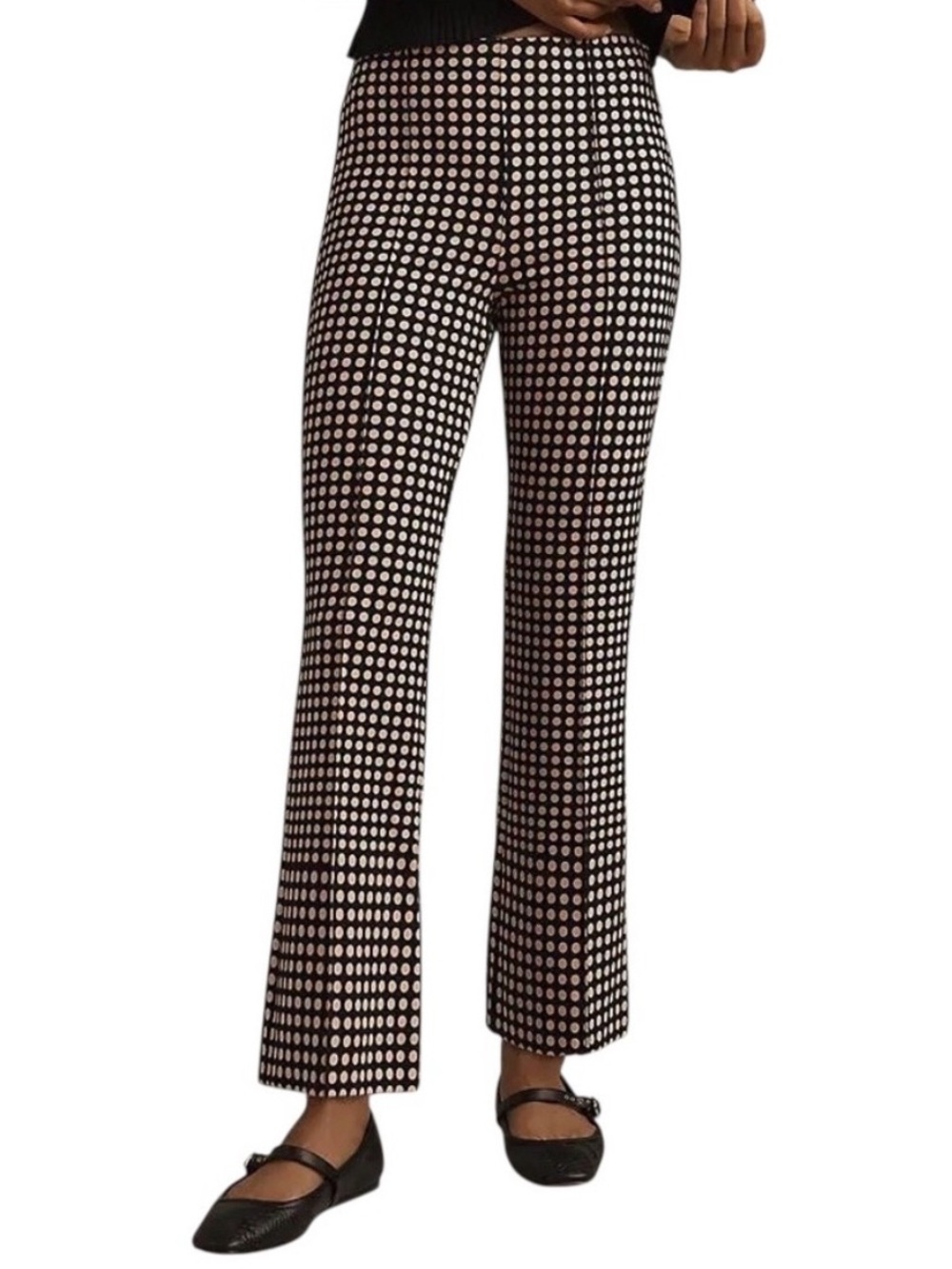 Anthropologie The Margot Kick-Flare Cropped Pants size S like new condition